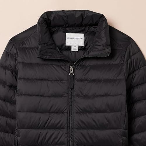 Amazon Essentials Boys' Lightweight Water-Resistant Packable Puffer Jacket, Black, 5 Years — view 4