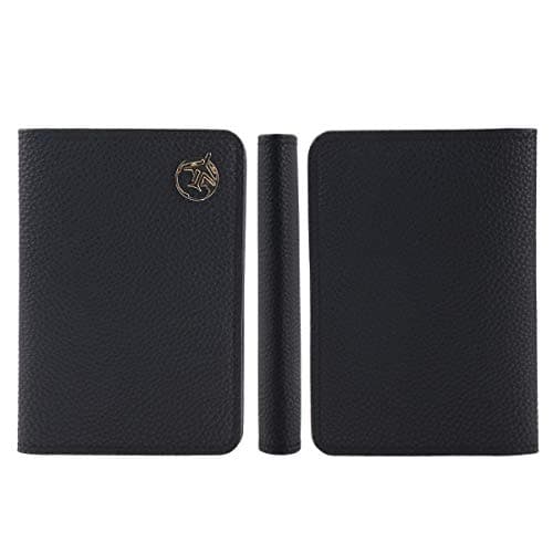 Lychii Leather Passport Wallet for Women and Men, PU Travel Protector Wallet Pouch Protective Case for Passport, Boarding Pass and ID Card — view 3
