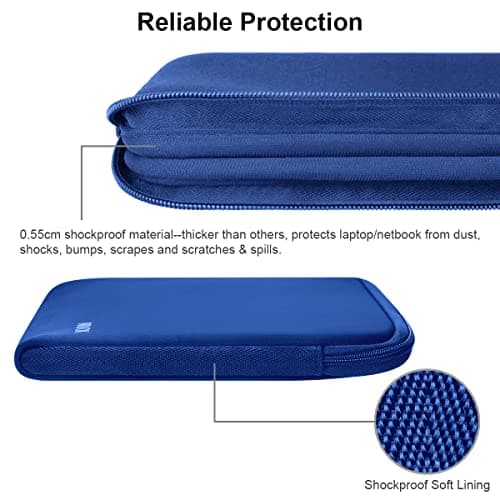 Arvok 11 11.6 12 Inch Laptop Sleeve Multi-Color Size Choices Case/Water-resistant Neoprene Notebook Computer Pocket Tablet Briefcase Carrying Bag/Pouch Skin Cover For HP/Dell/Lenovo/Asus/Acer — view 4