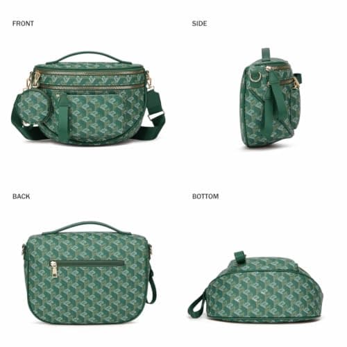 Crossbody Bag Bum Bag for Women Spacious Purse Fanny Packs Belt Bag Vegan Leather Gift for Mother Wife Mom — view 6