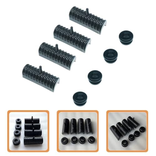 GAROZATION Motorcycle Saddle Bag Rubber Support Cushion with Bushing Black — view 6