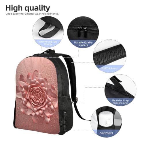 BVNMT Travel Laptop Backpack for Men Women,16 Inch Work Business Backpack — view 4