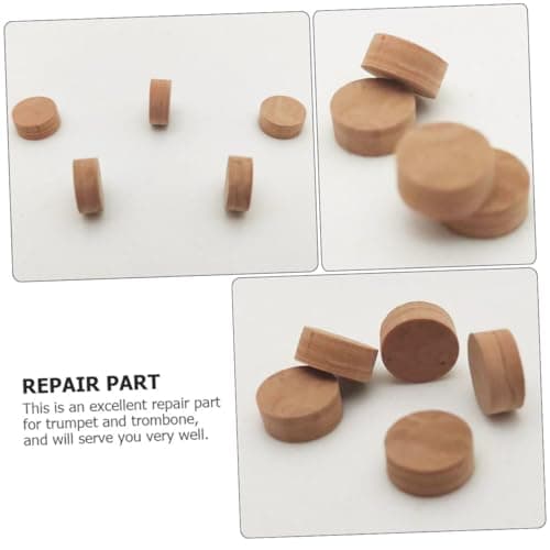 Toyvian 10pcs Trombone Water Key Cork Plug for Musical Instrument Accessories Replacement Cork Pads for Water Flow Control Valve Adapter Compatible Trumpet Pads — view 3
