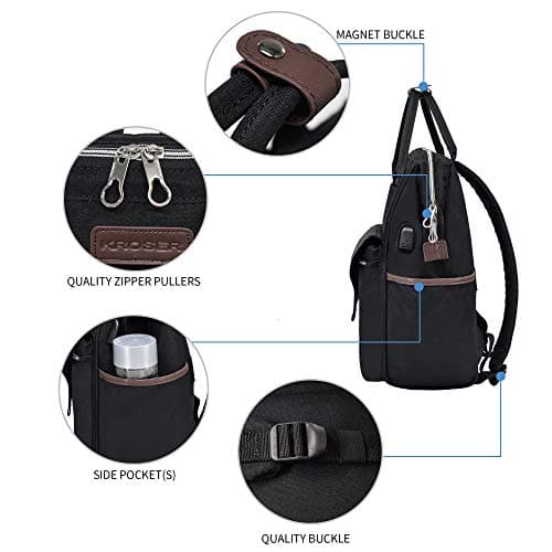 KROSER Laptop Backpack 15.6Inch Stylish Computer Backpack Business Work Bag — view 5