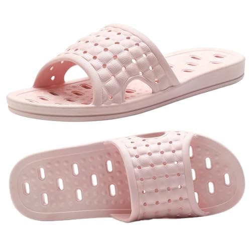Czgcpyc Shower Shoes Quick Dry Non Slip Bath Slippers Pink EU 39-40