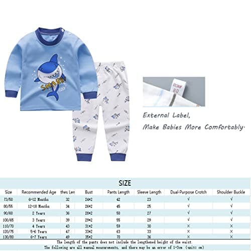 XM-Amigo Baby Boys 3 Pack Cotton Long Sleeve Pajama Sets,12-18 Months — view 3