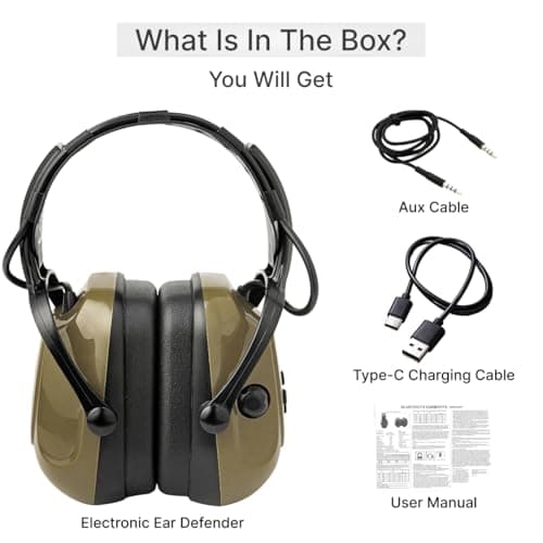 DOMIRA Kids Ear Defenders SNR 26 – Noise Cancelling Ear Muffs for Children, Hearing Protection for School, Travel & Shooting – Lightweight Adjustable Headphones (Brown) — view 5
