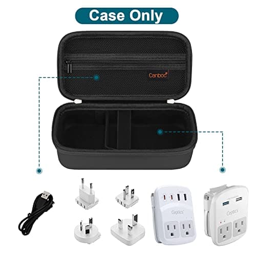 Canboc Power Converter for Ceptics International Plug Adapter Kit, Black — view 2