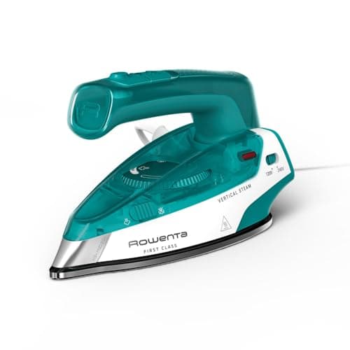 Rowenta Travel Steam Iron, Compact Foldable Design, Dual Voltage (120V-240V), 65ml Water Tank, Lightweight Portable Iron for Travel, Fast Heating, Steam
