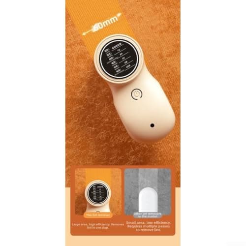 USB Charged Lint Shaver Ergonomic Handle Design(White) — view 6