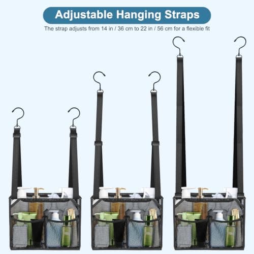EEEKit Hanging Mesh Shower Organizer: 4 Pockets Quick Dry Mesh Shower Caddy — view 3