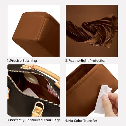 DGAZ Silk Bag Organiser Insert Fits Speedy (30, Gold) — view 3
