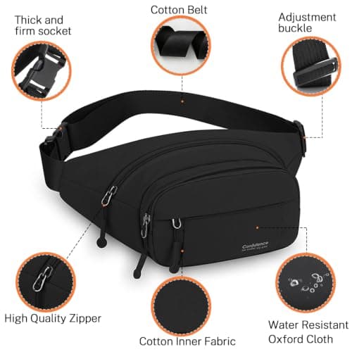 Bumbag Fanny Pack for Men,Waterproof Wowen Waist Bag — view 3