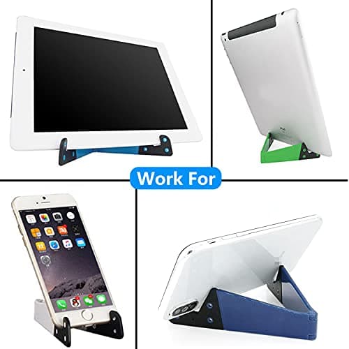 VOVIGGOL Portable Mobile Phone Stand for Desk 8 Pack, Foldable Pocket Travel Desk Phone Holder, Upgrade Universal V Smartphone Kickstand Mount Compatible with iPhone iPad Tablet Kindle Android — view 6