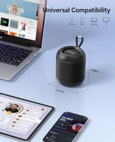 ORICO Mini Portable Bluetooth Speaker, with IPX5 Waterproof Speaker — view 6