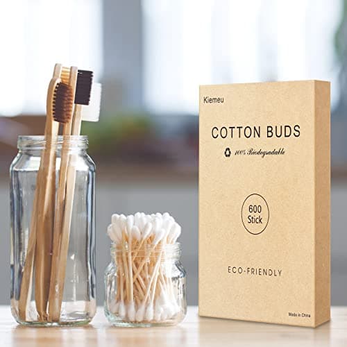 600 Bamboo Cotton Buds Biodegradable, Travel Size — view 6