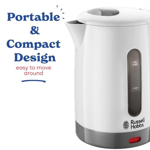 Russell Hobbs Electric 0.85L Travel Kettle, Compact Design, 1000W — view 5