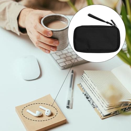 Portable Electronic Organizer - Jagowa Bag: Power Bank, Cable, Hard Drive Case, Travel Pouch with Zipper - Compact & Stylish - Black — view 4