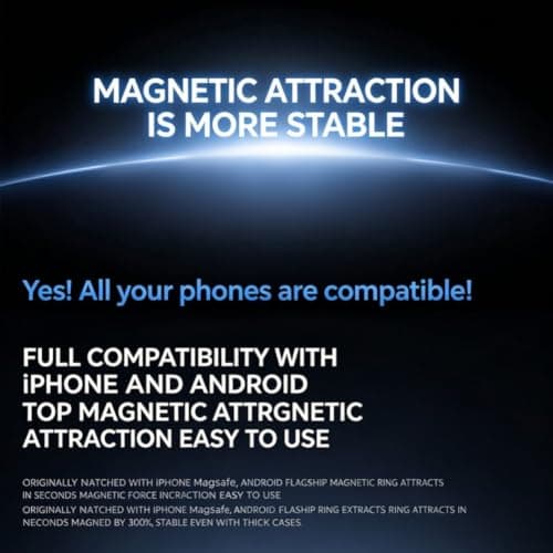 360° Rotation Magnetic Car Phone Holder Charger(Orange) — view 2
