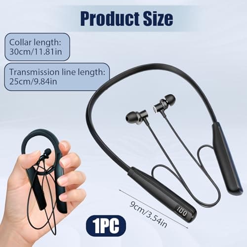 Aivane Neckband Headphones Bluetooth 5.3 Wireless with Mic, Playtime 100H — view 2