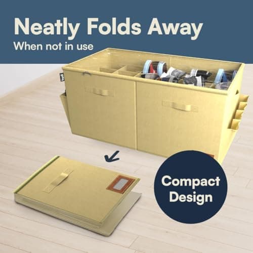 Tydi XXL Shoe Storage Box, 24 Compartments, Cream — view 5