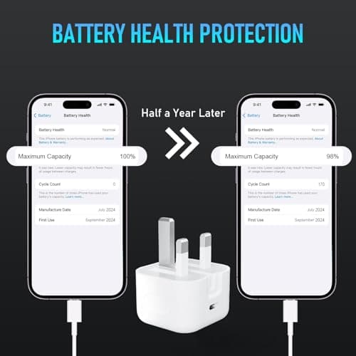 for iPhone 17 16 15 Charger, USB C Fast Charging Adapter with 2M Cable — view 6