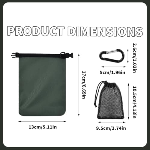 Kemay Travel Soap Bag, Waterproof Leakproof Soap Travel Case, Quick Drying Soap Bar Bag Portable Soap Holder with Lathering Mesh Bag and Carabiner for Camping, Gym, Outdoor — view 2