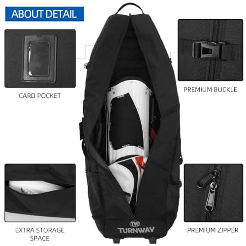 TurnWay Foldable Golf Travel Bag Flight with Wheels — view 4
