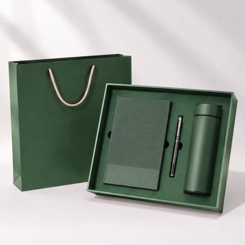 SIMDAO Notebook and Pen Gift Set - A5 Business Notepad with Pen & Insulated Water Bottle, Executive Notebook in Gift Box for Work, Office, Study, New Job & Appreciation Gifts for Men Women