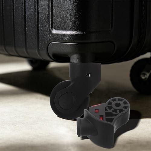 Artibetter 4pcs Universal Replacement Luggage Wheel Kit with Wear-Resistant Plastic Swivel Casters and Mounting Hardware for Silent Rolling and Enhanced Stability in Suitcase Repair — view 5