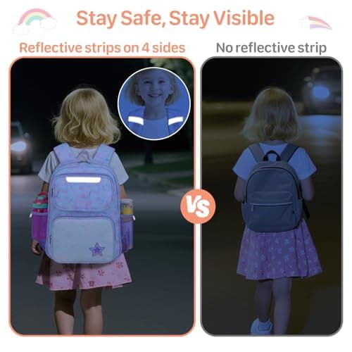 Bagseri Kids Backpack for Girls - 15L School Bag for Kids 4-8 Years — view 6