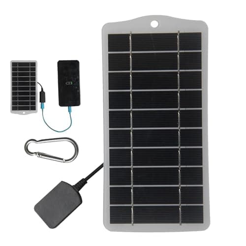 Solar Panel Charger for Phone | Portable Travel Solar Charger for Smartphones, Tablets, and USB Devices | Outdoor Mobile Solar Charger for Camping, Hiking, and Emergencies | Ideal for -the-