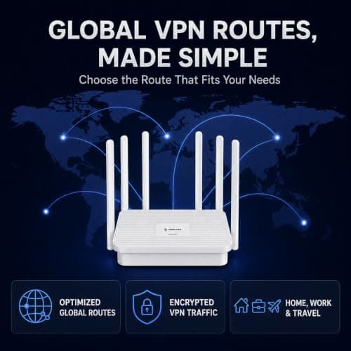 SSrouter Travel Router, Portable VPN Routers WiFi for Travel, Public Computer Routers, Business Trip, Mobile/RV/Cruise/Plane — view 6