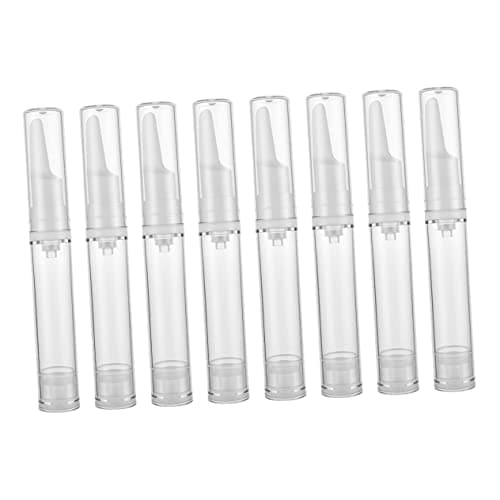 8 Pack 10ml Plastic Airless Pump Bottles for Eye Serum