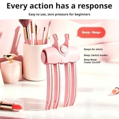 Heated Hair Volume Clip, Root Lifter Comb with 2 Heat Settings, USB Rechargeable Cordless Hairs Volumizer, Quick Volumes Touch-Ups, Hairs Volume Tool for Fine Flat Hair Styling, Travel, Office (Pink) — view 6