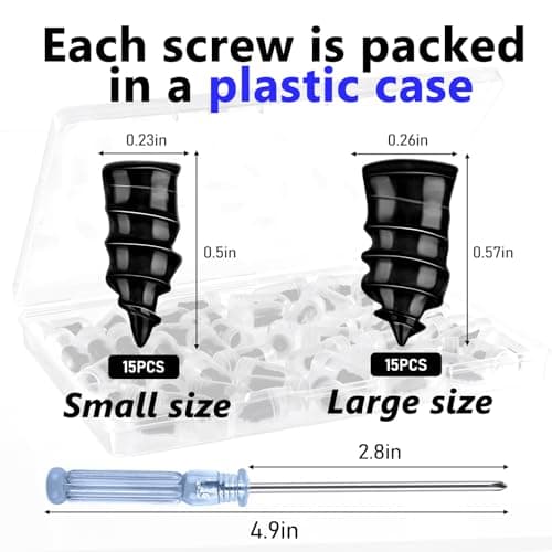 NACHLYNN 30 Pcs Tire Repair Nails Self-Tapping Screw Rubber Screw Fast Tool Self-Service Tire Repair Nai for Car Motorcycle Truck — view 2