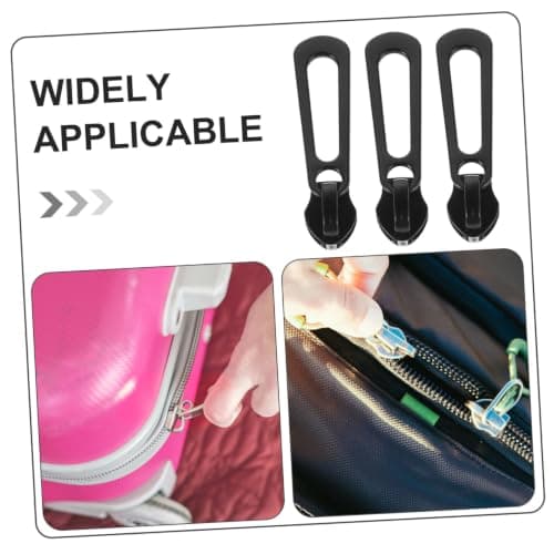 TOVINANNA 40pcs Universal Zipper Repair Kit with Heavy Duty Aluminum Alloy Metal Pulls for Luggage and Clothing, Smooth Operation and Fade Resistant DIY Replacement Sliders for Jackets — view 3