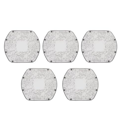 Hamwesh Collapsible Bowl Set, 5 Pack, Food Grade PP, Snap Fold Design — view 5