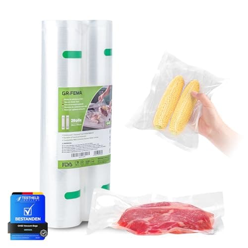 GRIFEMA GH82 Vacuum Sealer Rolls Bags 2 Pack 28 cm x 600 cm