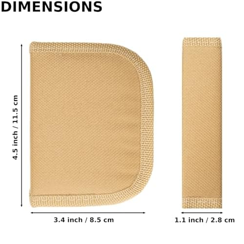 VEPKOIT Military Survival Sewing Kit, Portable Sewing Kit with Buttons for Men or Women, Small Repair Tools with Zipper Closure in Durable Nylon Case for Travel Field Emergency (Coyote) — view 3