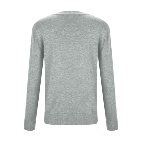Women's Merino Wool Base Layer Crewneck Long Sleeve Tee for Hiking, Travel, and Outdoor Adventures, Moisture-Wicking and Odor-Resistant Pullover Top (Grey, XXL) — view 3