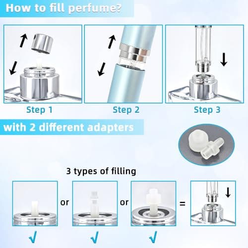 2-Pack 5ml Perfume Atomiser Bottles Refillable Travel, Perfume Spray Bottle — view 4