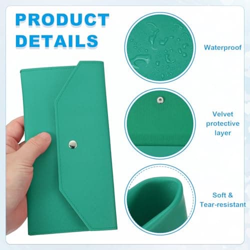 PATIKIL Cash Envelope Wallet Budget Holder Reusable Money Bag Pouch — view 3