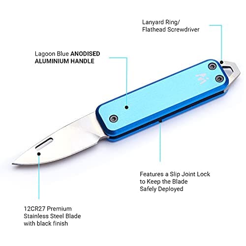 Whitby Pocket Knife, 1.75" Survival Stainless Steel Folding Knives UK Legal — view 5