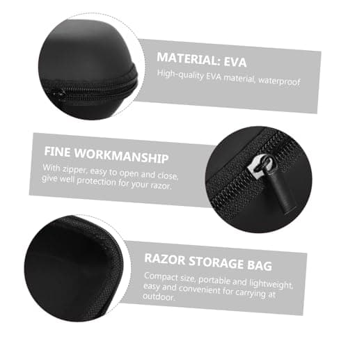 Beatifufu Professional Hard EVA Shockproof Beard Trimmer Storage Bag Pouch for Travel and Home Use Portable Protective Case for Grooming Device — view 4
