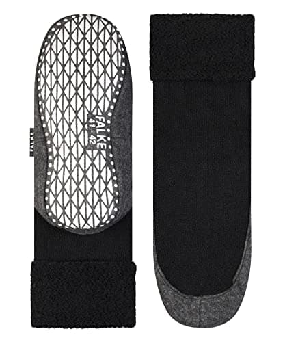 FALKE Unisex Cosyshoe M Hp Wool Grips On Sole Grip socks 1 Pair, Black 3000, 5.5/6.5 UK — view 6