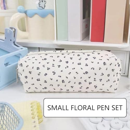 ZWWAAZHF Bows Pencil Case Large Capacity Makeup Bag, Lavender — view 5