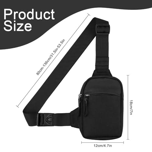 Fantasyon Small Sling Bag, Water Resistant Chest Crossbody — view 3