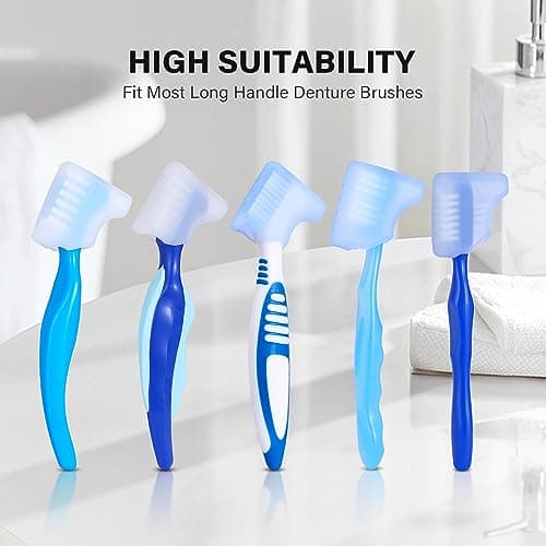 Anbbas Silicone Denture Brush Cover Fit Most Denture Toothbrushes(Pack of 2) — view 4