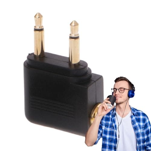 Airplane Adapter for Headphones Aviation Headset Intercom Audio Video — view 6